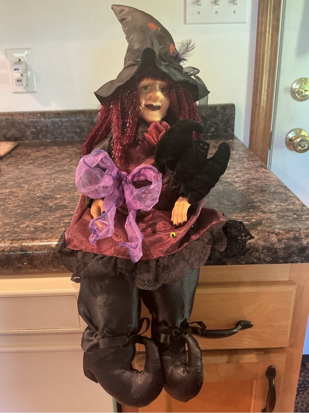 Vintage 1990’s Dan Dee Halloween Shelf Sitter Witch